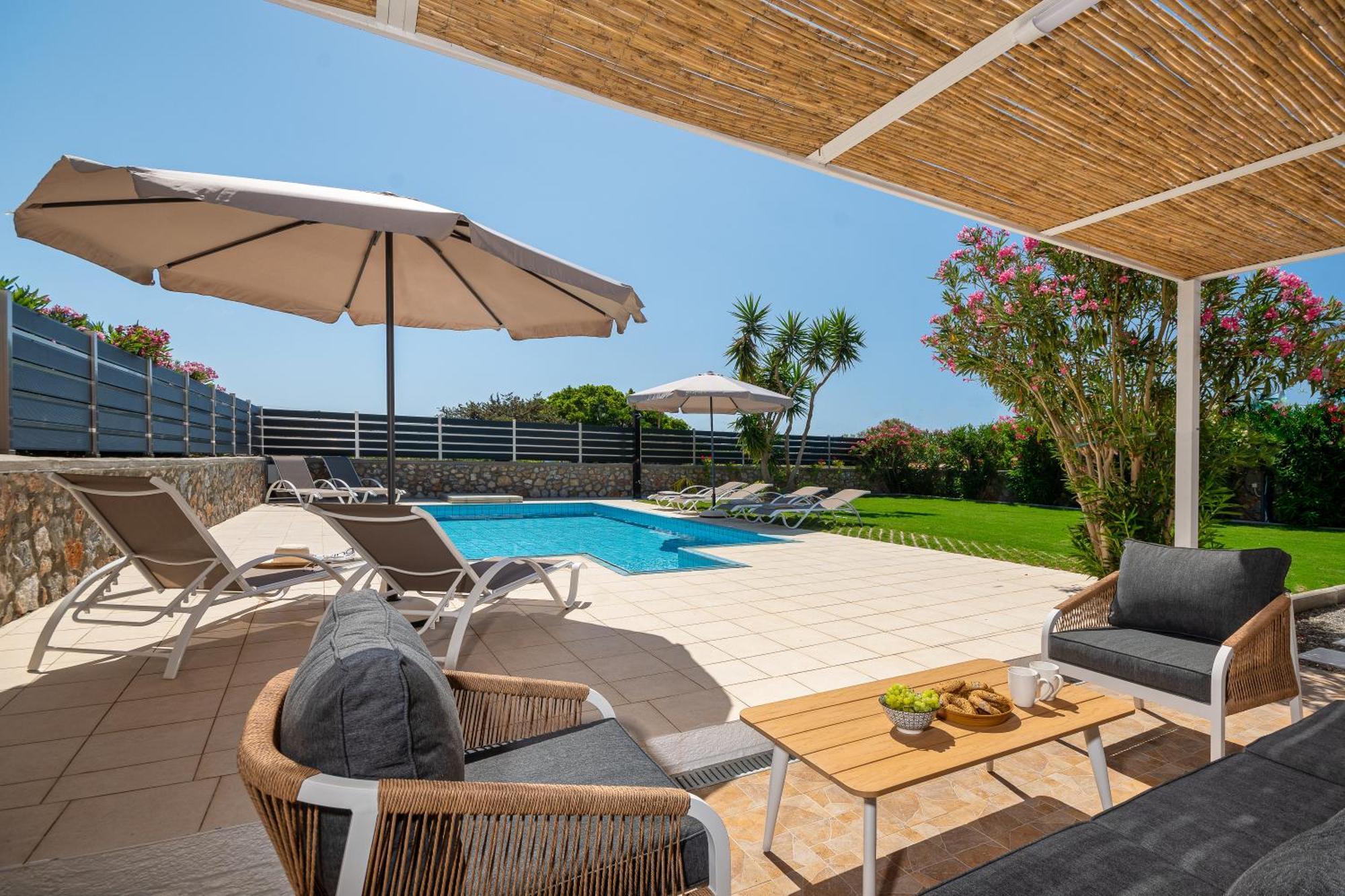 Villa Mariani II - In Lothiarika, Newly Renovated June 2024, Private Pool, Lindos 10 Min, Beach 120M Lardos Exteriör bild